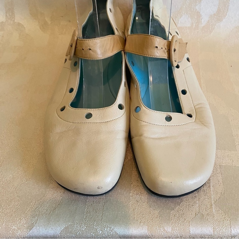 Thierry Rabotin Mary Jane Leather Shoes Size 10 - Picture 5 of 8